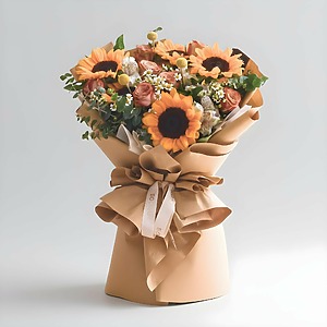 Beautiful You Sunflower Hand Bouquet