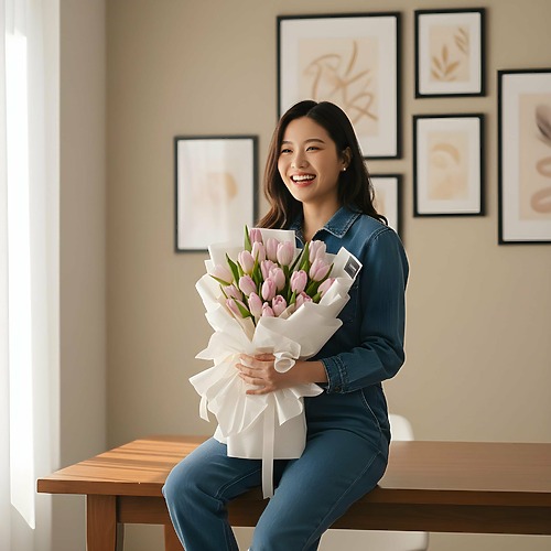 Light pink tulips large fp 1